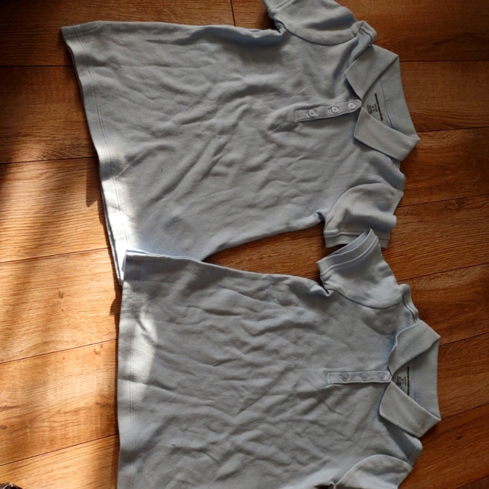 2 girl size 6/7 polo shirts